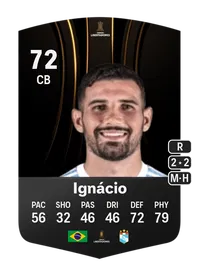 Ignácio CONMEBOL Libertadores 72 Overall Rating