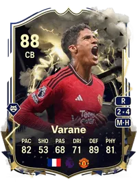 Raphaël Varane Thunderstruck 88 Overall Rating