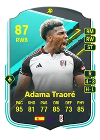 Adama Traoré Moments 87 Overall Rating