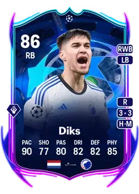 Kevin Diks UCL Road to the Final 86 Overall Rating