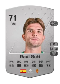 Raúl Guti Common 71 Overall Rating