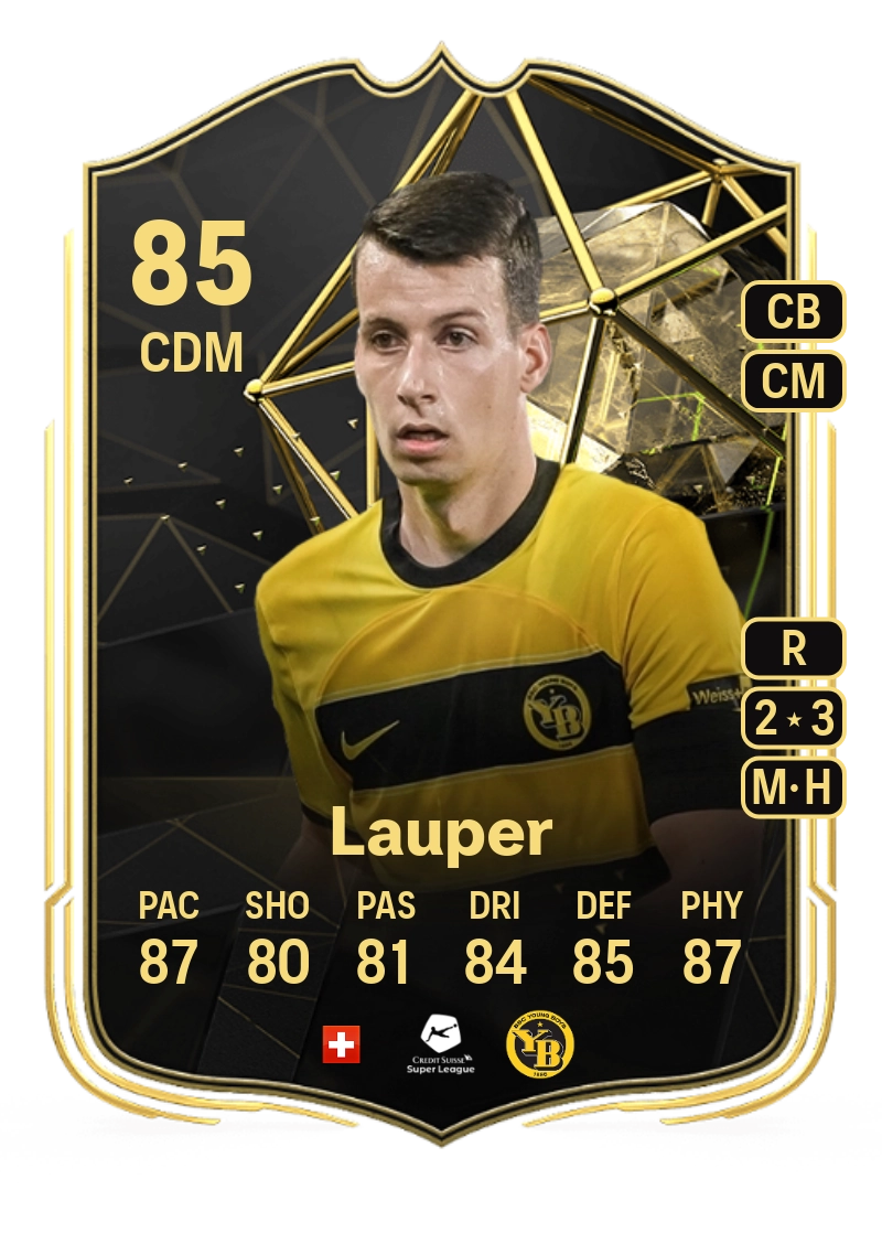 Sandro Lauper Team of the Week 85 Overall Rating