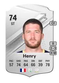 Thomas Henry Rare 74 Overall Rating