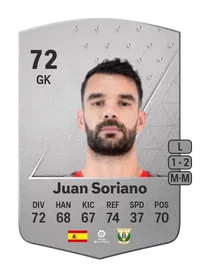 Juan Soriano Common 72 Overall Rating