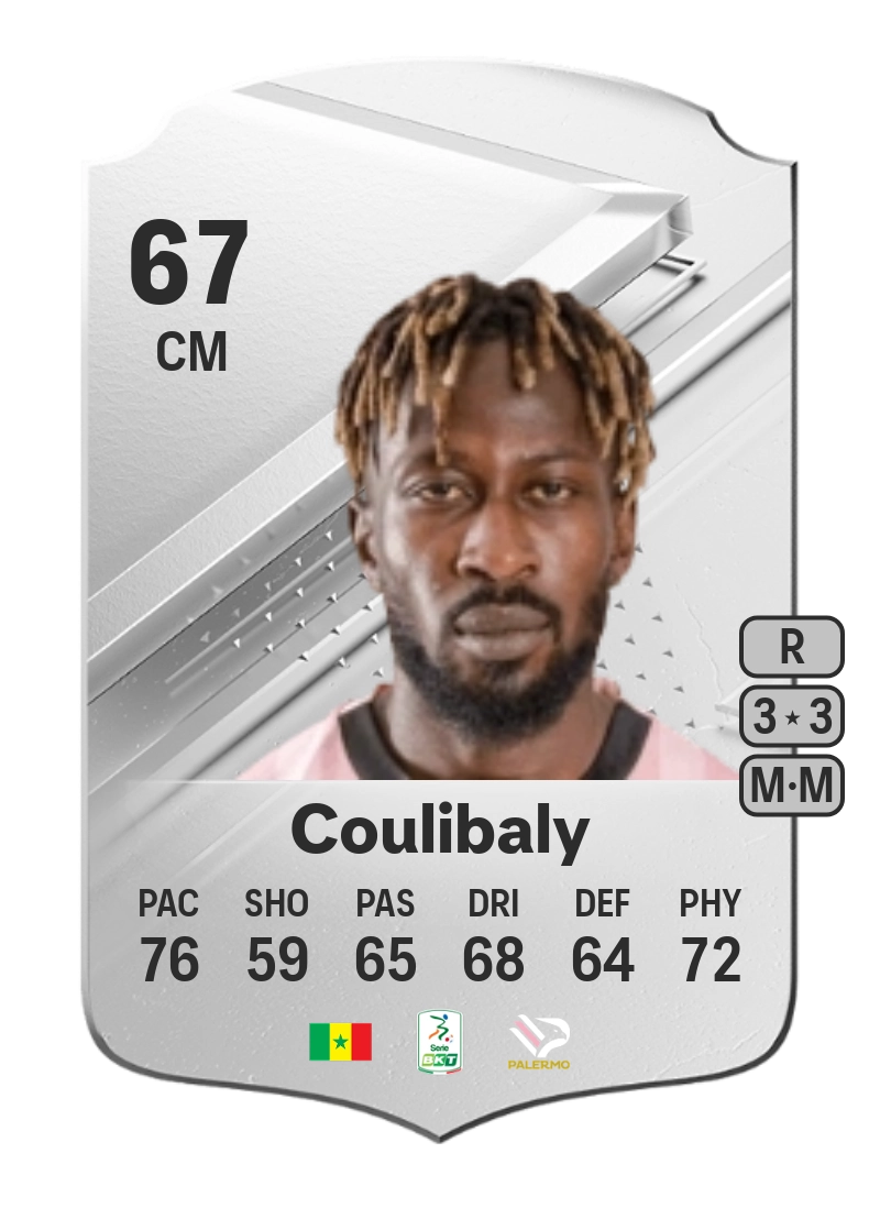 Mamadou Coulibaly Rare 67 Overall Rating