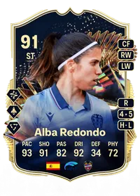 Alba Redondo Team of the Season 91 Overall Rating