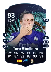 Tere Abelleira TEAM OF THE SEASON MOMENTS 93 Overall Rating