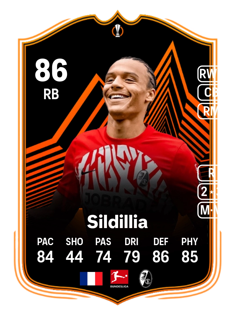Kiliann Sildillia UEL Road to the Knockouts 86 Overall Rating