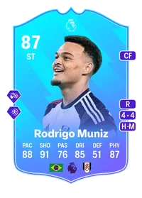 Rodrigo Muniz POTM Premier League 87 Overall Rating