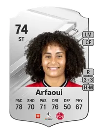 Amira Arfaoui Rare 74 Overall Rating