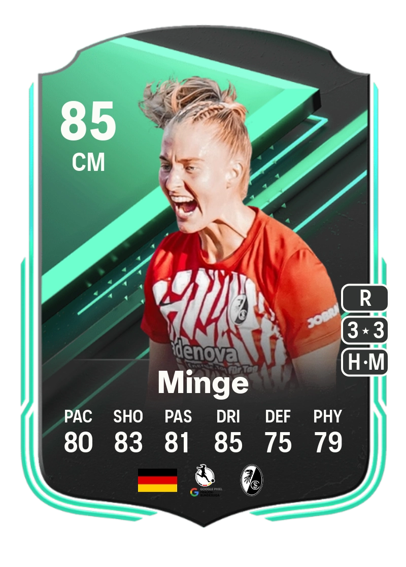Janina Minge SQUAD FOUNDATIONS 85 Overall Rating