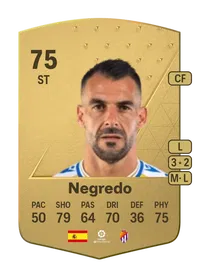 Negredo Common 75 Overall Rating