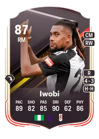 Alex Iwobi Storyline 87 Overall Rating