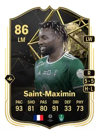 Allan Saint-Maximin Team of the Week 86 Overall Rating