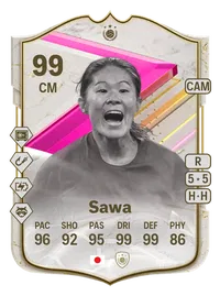 Homare Sawa FUTTIES Icon 99 Overall Rating