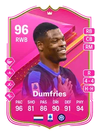 Denzel Dumfries FUTTIES Premium 96 Overall Rating