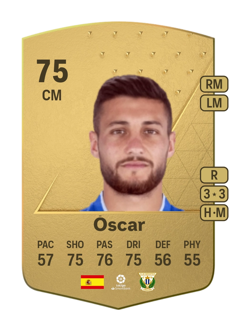 Óscar Common 75 Overall Rating