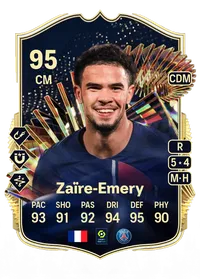 Warren Zaïre-Emery Team of the Season 95 Overall Rating