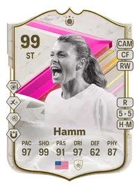 Mia Hamm FUTTIES Icon 99 Overall Rating