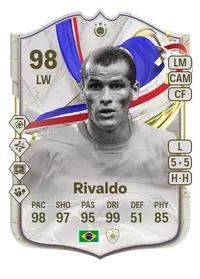 Rivaldo Greats of the Game Icon 98 Overall Rating