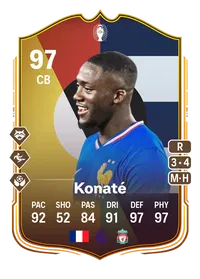 Ibrahima Konaté UEFA EURO Make Your Mark 97 Overall Rating