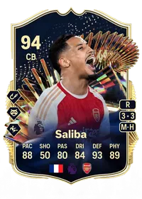 William Saliba Team of the Season 94 Overall Rating