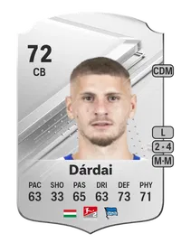 Márton Dárdai Rare 72 Overall Rating