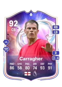 Jamie Carragher Fantasy FC Hero 92 Overall Rating