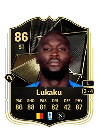 Romelu Lukaku Team of the Week 86 Overall Rating