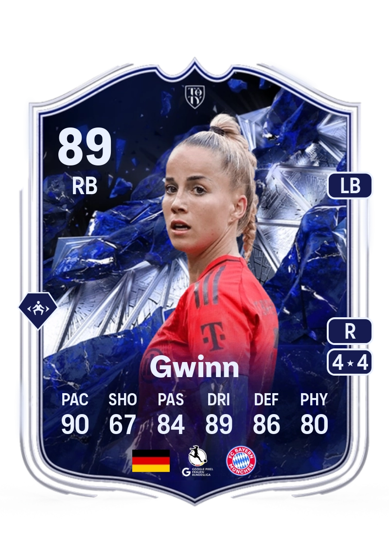 Giulia Gwinn TOTY Honourable Mentions 89 Overall Rating