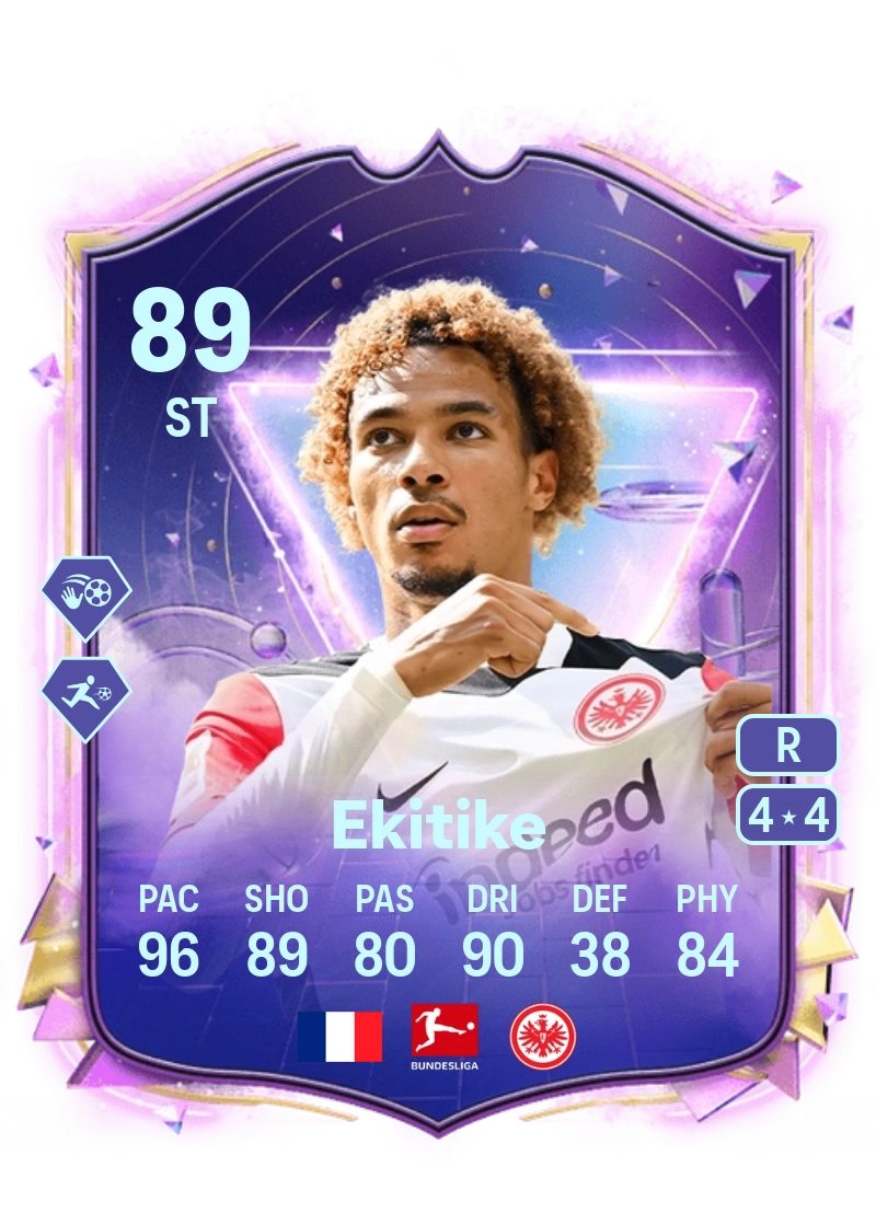 Hugo Ekitike Future Stars 89 Overall Rating