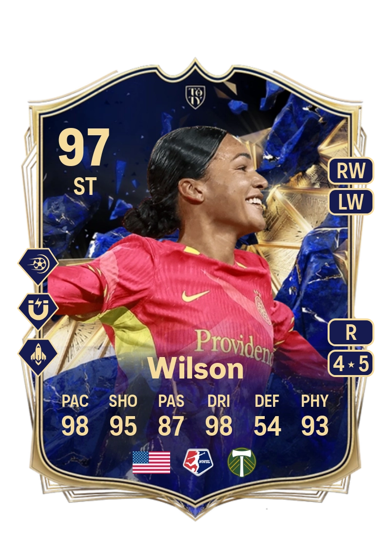 Sophia Wilson Team of the Year 97 Overall Rating