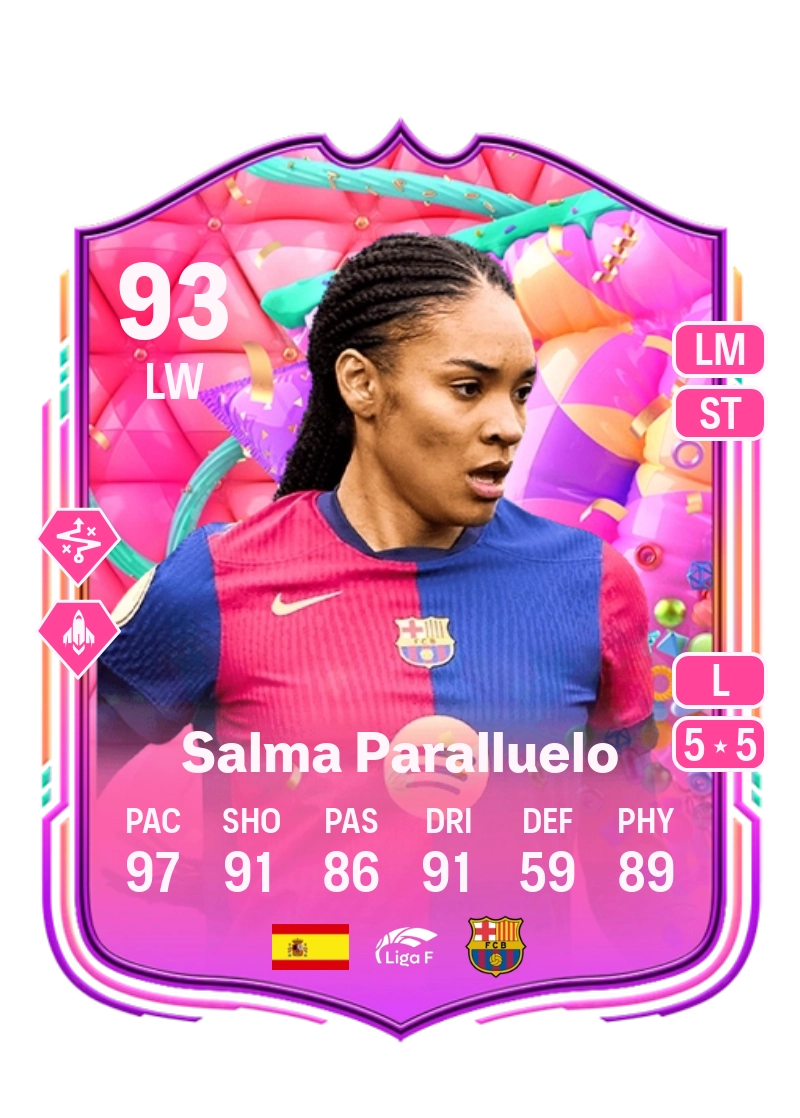 Salma Paralluelo FUT Birthday 93 Overall Rating