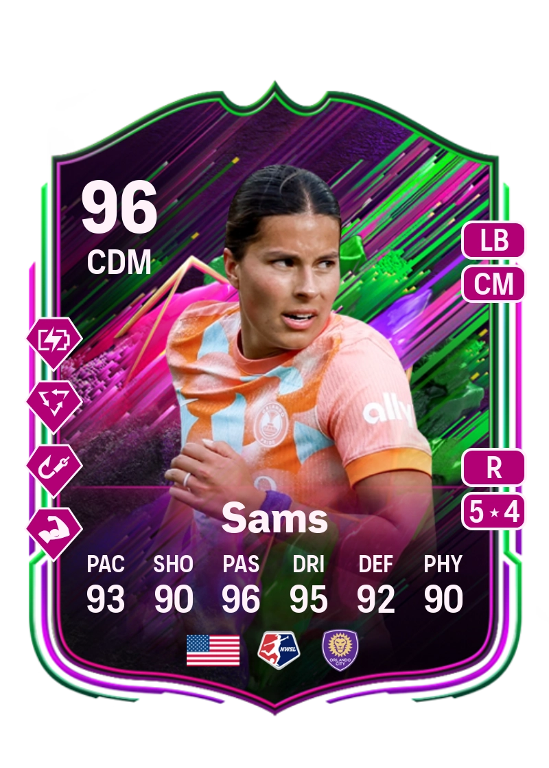Emily Sams Shapeshifters 96 Overall Rating