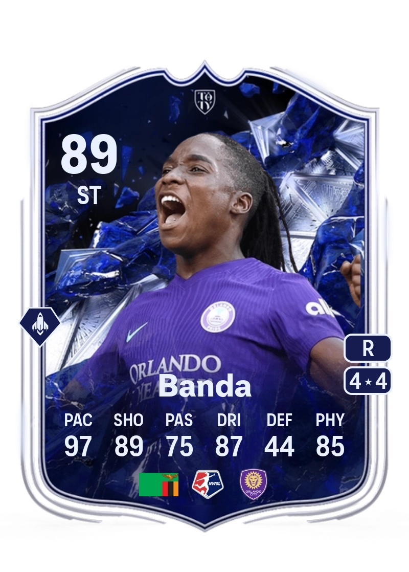 Barbra Banda TOTY Honourable Mentions 89 Overall Rating