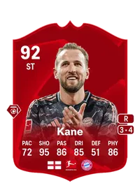 Harry Kane POTM Bundesliga 92 Overall Rating