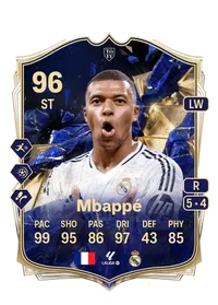 Kylian Mbappé Team of the Year 96 Overall Rating