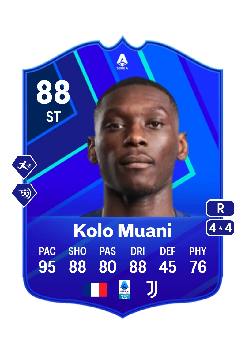 Randal Kolo Muani POTM SERIE A 88 Overall Rating
