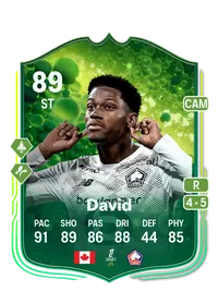 Jonathan David Grassroot Greats 89 Overall Rating