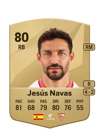 Jesús Navas Common 80 Overall Rating