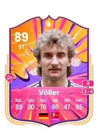 Rudi Völler UT Heroes 89 Overall Rating