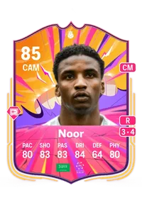 Mohammed Noor UT Heroes 85 Overall Rating