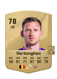 Jan Vertonghen Common 78 Overall Rating