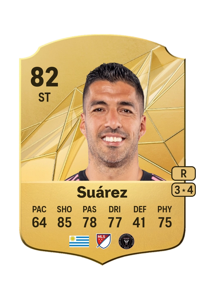 Luis Suárez Rare 82 Overall Rating
