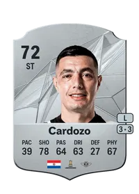 Óscar Cardozo Rare 72 Overall Rating