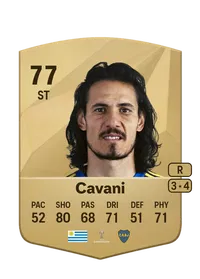 Edinson Cavani Common 77 Overall Rating