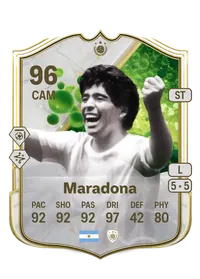 Diego Maradona Grassroot Greats Icon 96 Overall Rating