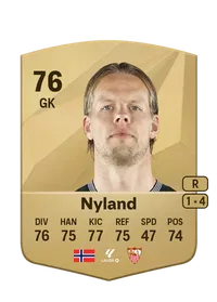 Ørjan Nyland Common 76 Overall Rating