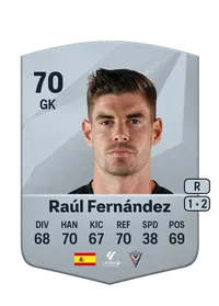 Raúl Fernández Common 70 Overall Rating