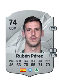 Rubén Pérez Rare 74 Overall Rating